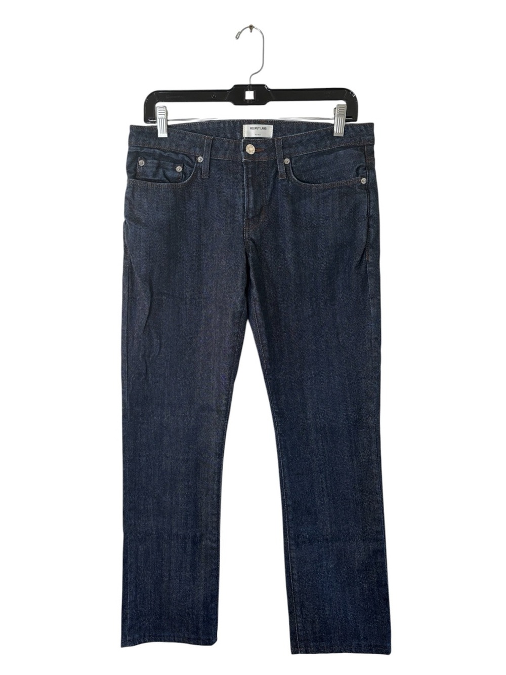 Helmut Lang Straight Leg Jeans Dark Indigo Blue Denim Size 29